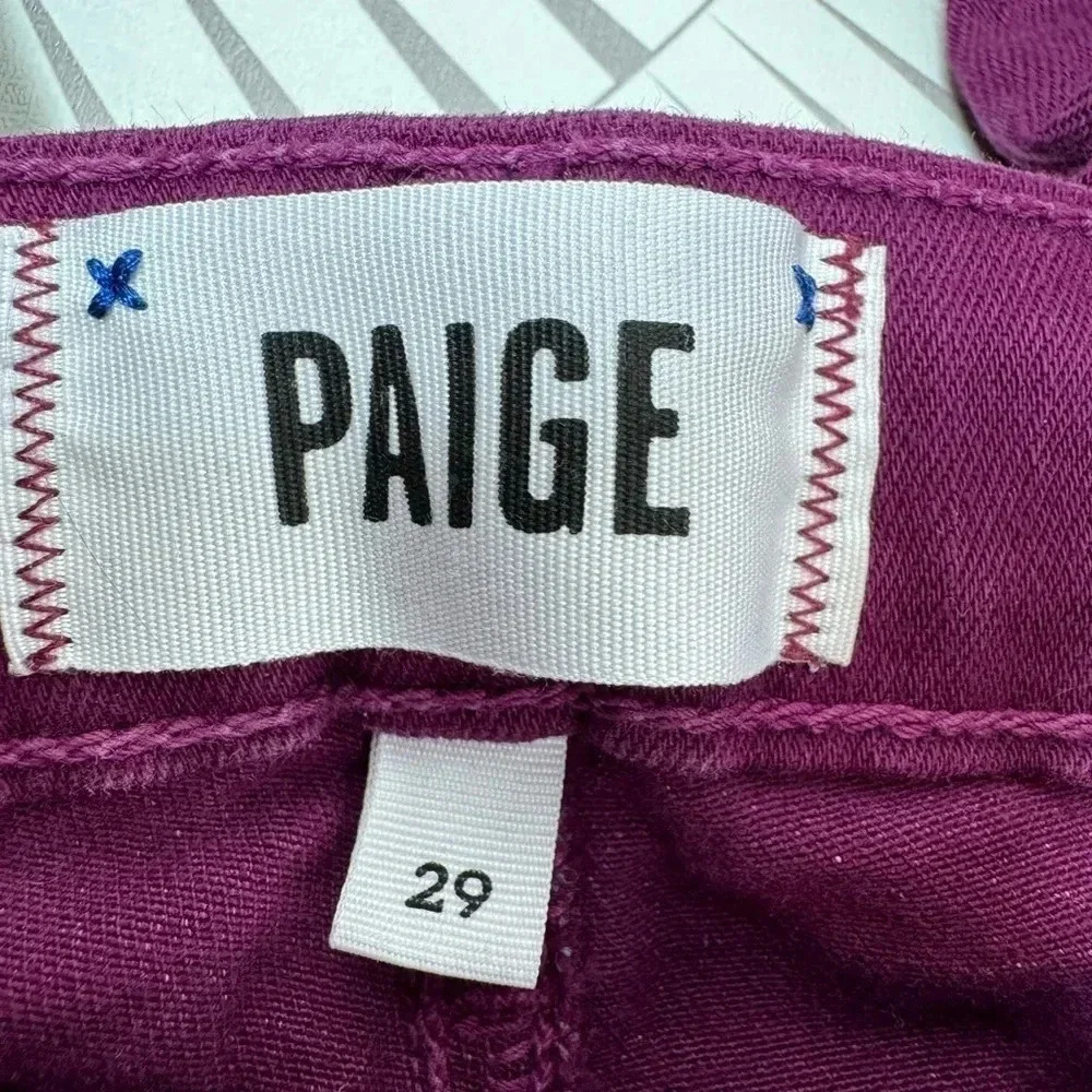 PAIGE‎ Women’s Purple Hoxton Ultra Skinny Jeans Size 29 - Picture 3 of 7